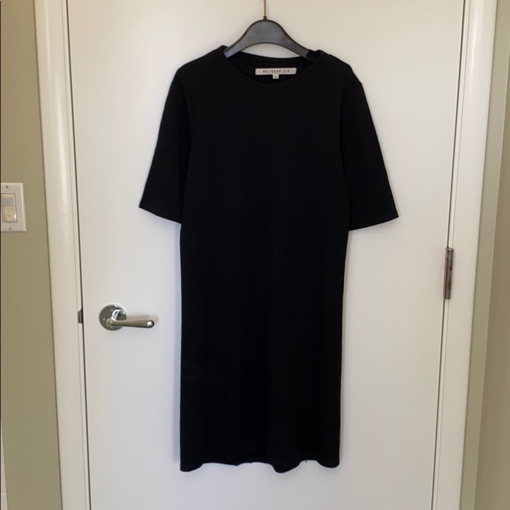 black mini dress
